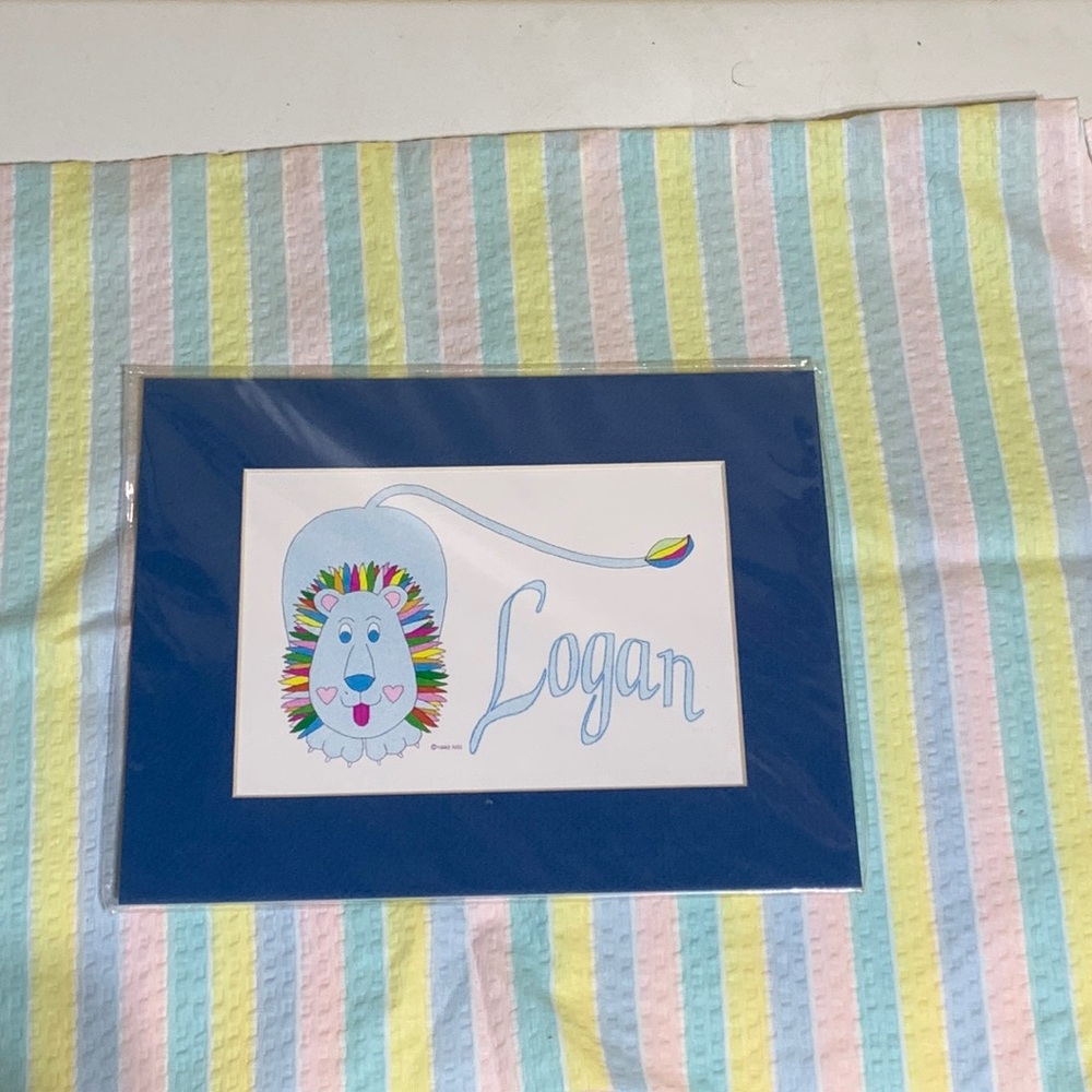 “LOGAN” PRINT - Ready for Framing/ Prefect addition to your child’s room